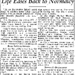 Japs Evacuated, Bainbridge Life Eases Back to Normalcy (March 31, 1942)
