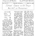 Manzanar Free Press Relocation Supplement Vol. 1 No. 17 (August 11, 1945)