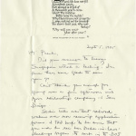 Letter from Michi Weglyn to Frank Chin, September 5, 1995