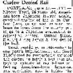 Japanese Testing Curfew Denied Bail (June 16, 1943)