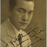 Signed headshot of actor Sessue Hayakawa