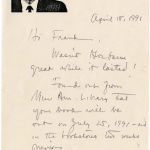 Letter from Michi Weglyn to Frank Chin, April 18, 1991