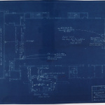 Electrical plan Blueprint for Social room at Betsuin Temple
