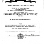 [Documents on Military Intelligence Service]