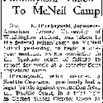 Hirabayashi Taken To McNeil Camp (December 28, 1944)
