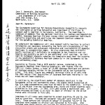Letter from Carnegie Ouye, Representative, Sacramento Committee for Redress/Reparations, to Joan Z. Bernstein, Chairwoman, Commission on Wartime Relocation and Internment of Civilians, April 23, 1981