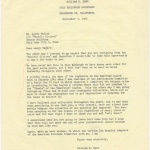 Thank you letter to Guyo and Larry Tajiri from William E. Kent