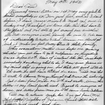 Letter written by an Issei man to his family