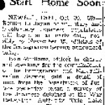 Jap Repatriates to Start Home Soon (October 30, 1945)