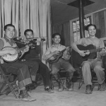 Self-organized harikuri band, string quartet, at Jerome incarceration camp