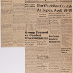 Clipping from front page of Rocky Shimpo