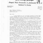 Copy of letter to James Markham, Alien Property Custodian, from James Omura