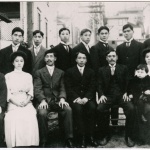 A group of young men and women