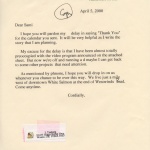 Letter from Keith McCoy to Isami Tsubota