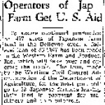Operators of Jap Farm Get U.S. Aid (May 20, 1942)