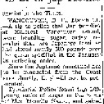 Sugar Hoards Found In B.C. Jap Homes (March 22, 1942)