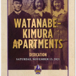 Watanabe-Kimura Apartments dedication program