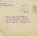 Letter (with envelope) to Molly Wilson from June Yoshigai (June 26, 1942)