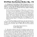 Civilian Exclusion Order No. 79