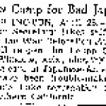 New Camp for Bad Japs (April 28, 1944)