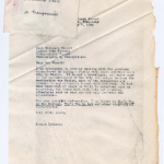 Submission letter from Joseph Ishikawa to Neal Stuart at Ladies Home Journal with two slides