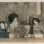 Woman and girl on stage