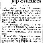 Petition Asks Fair Deal For Jap Evacuees (April 23, 1942)