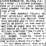'Playful' Japs, Detained In B.C., Stage Riot (May 14, 1942)
