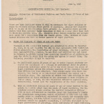 War Relocation Authority notice on the relocation of unattached children and youth