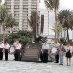 Unveiling of the Brothers in Valor World War II memorial monument