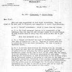 Memo from Justice William Douglas to Chief Justice Harlan Stone