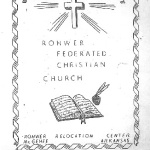 Rohwer Federated Christian Church bulletin (February 4, 1945)