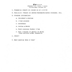 FOM Agenda