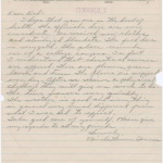 Letter from Minola Tamesa to Uhachi Tamesa