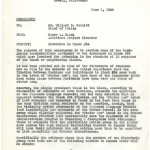 Memo from Harry L. Black, Assistant Project Director, to Willard E. Schmidt, Chief of Police, re: disorders in Block #54, June 2, 1944