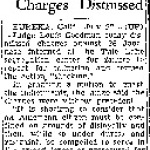 Tule Lake Japanese Charges Dismissed (July 23, 1944)