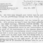 Letter from Michi Weglyn to Frank Chin, July 26, 1988