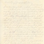 Letter from James Albert 
